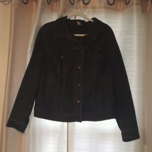 Gently worn Charter Club Womans 2X blue jean jacket.